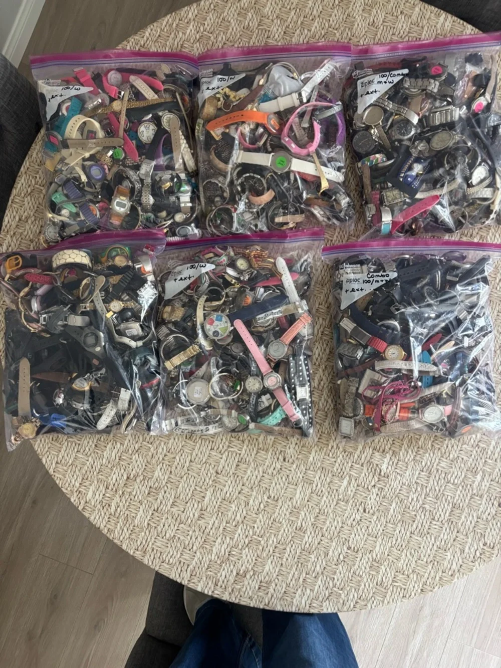 Lot of ladies watches, 100 count, plus a handful of extras.